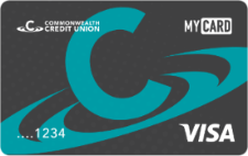Graphic image of the Commonwealth Credit Union MYCard.