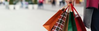 Man carrying shopping bags