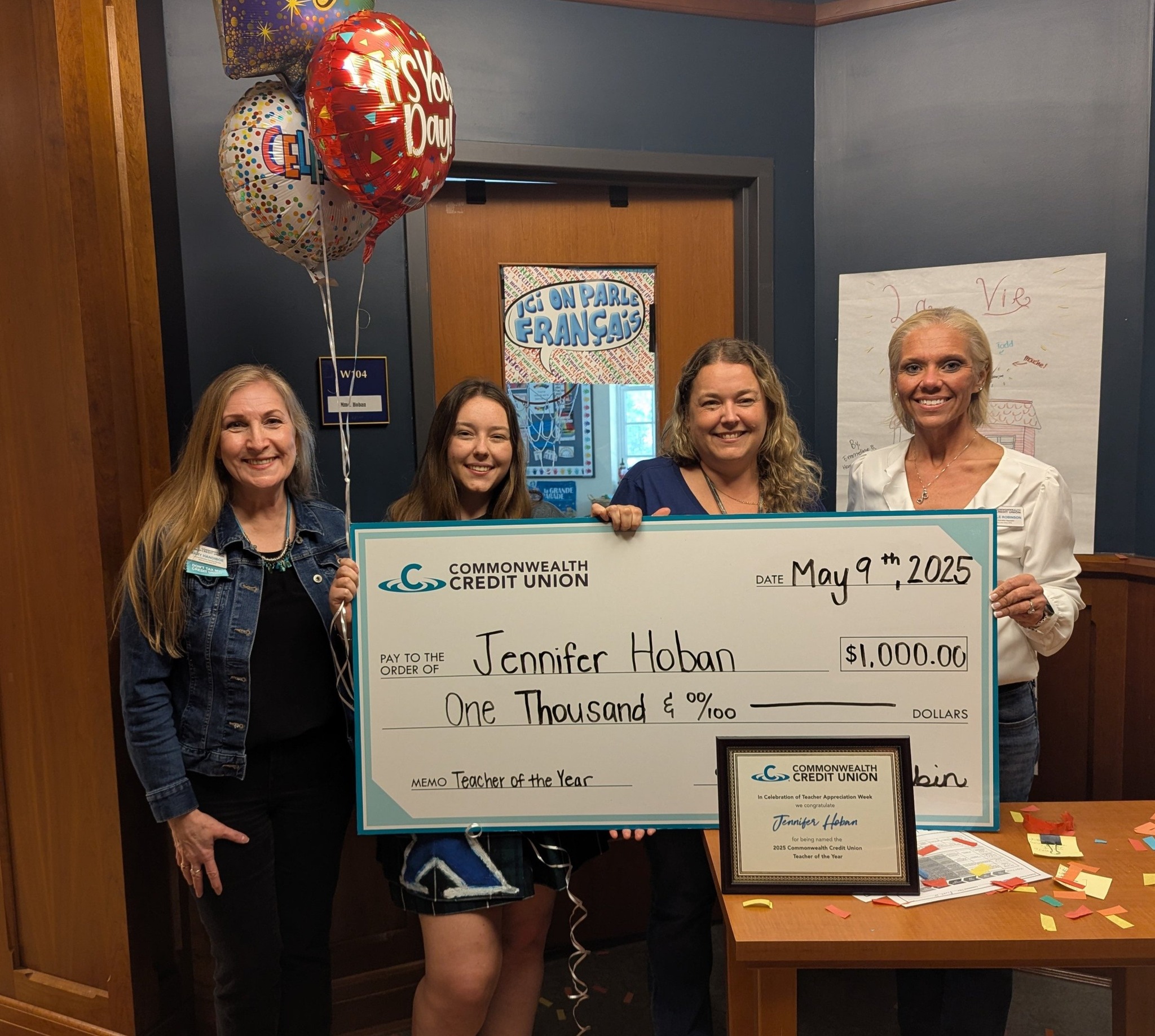 2025 Teacher of the Year winner Jennifer Hoban