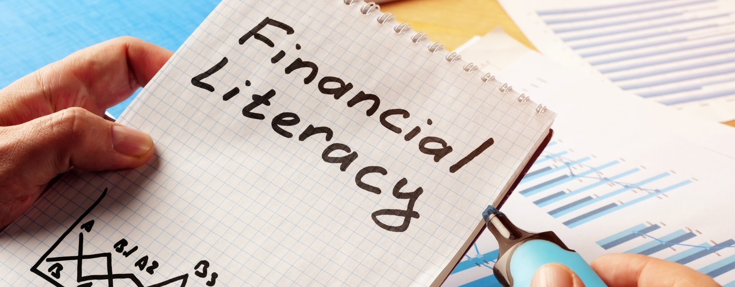 Financial Literacy written on page.