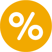 Percent sign icon.