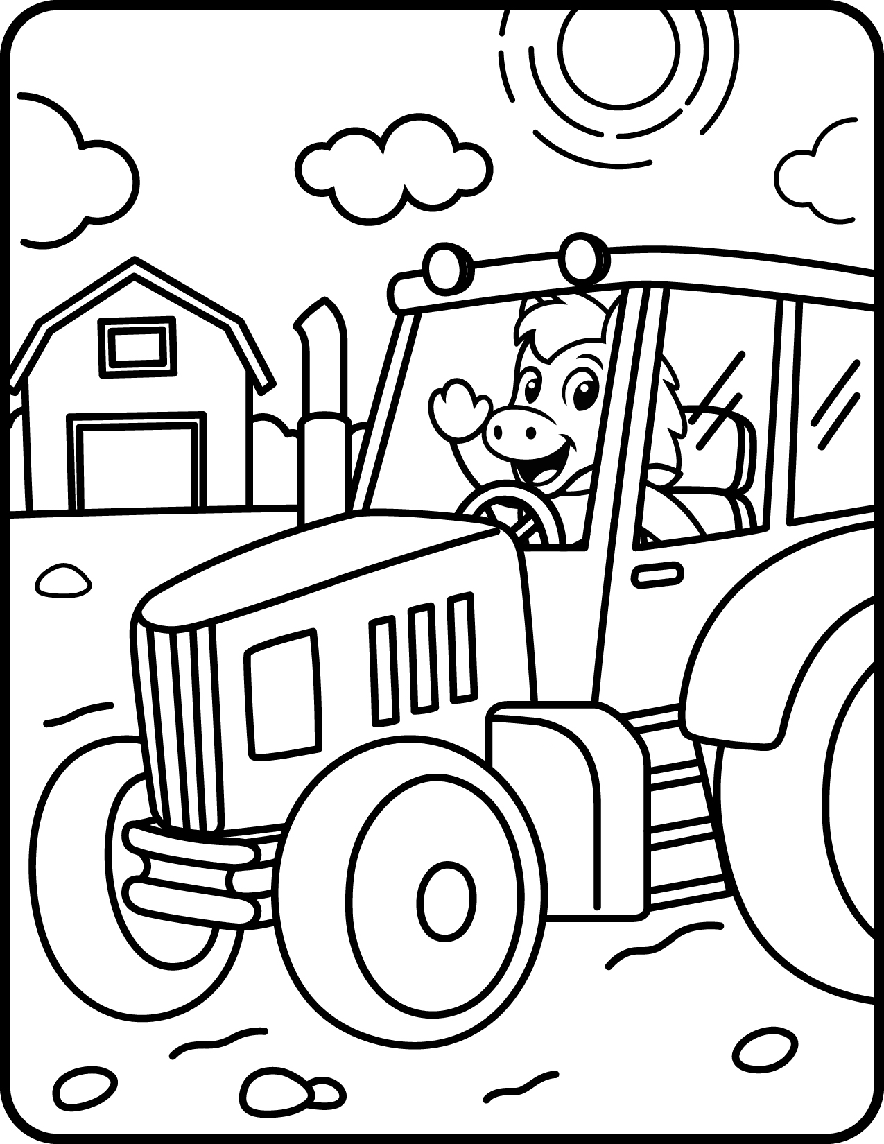 Coloring page: Ripples with gears