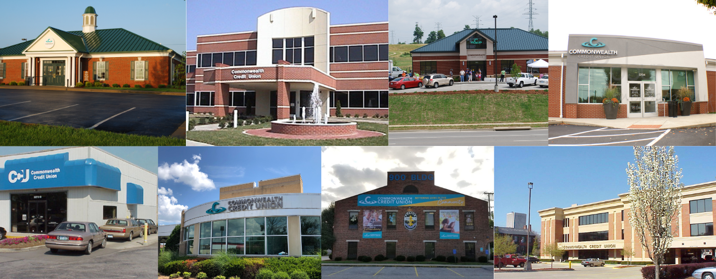 Different CCU branches through the years. 