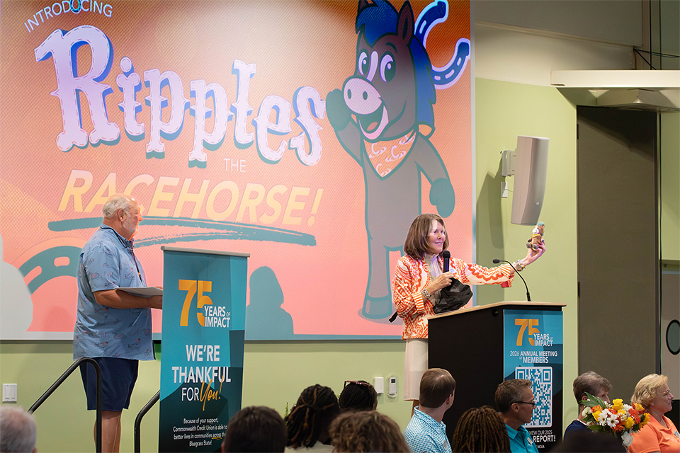 Ripples appearing at a community event