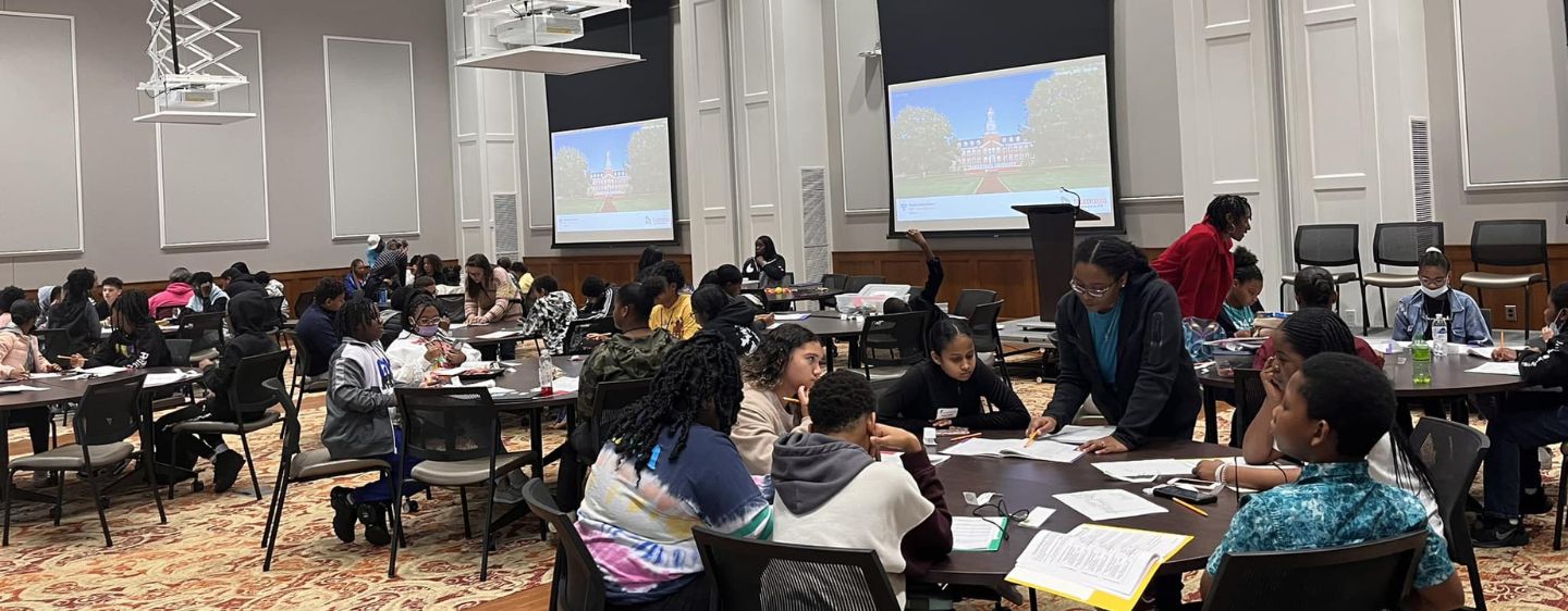 YMCA Black Achievers attending session. 