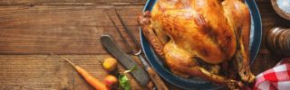 Image of roasted turkey on platter