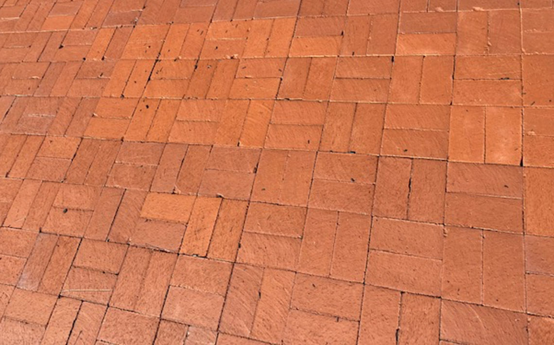 Photo of brick pavers at CCU Bettering Lives Community Trail. 
