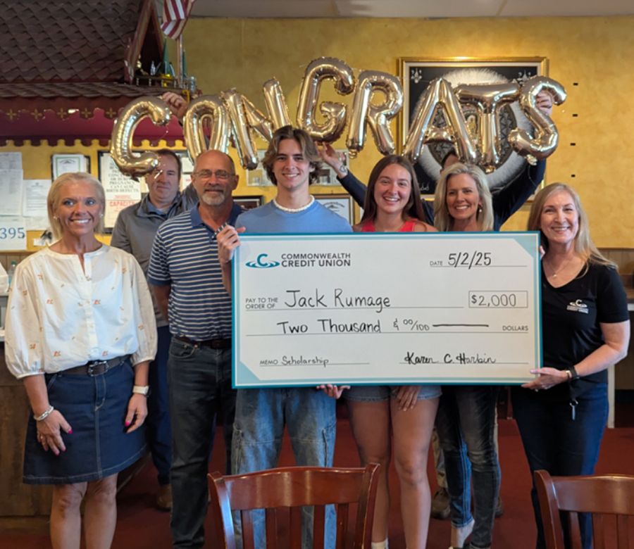 Jack Rumage, a 2025 CCU scholarship winner. 