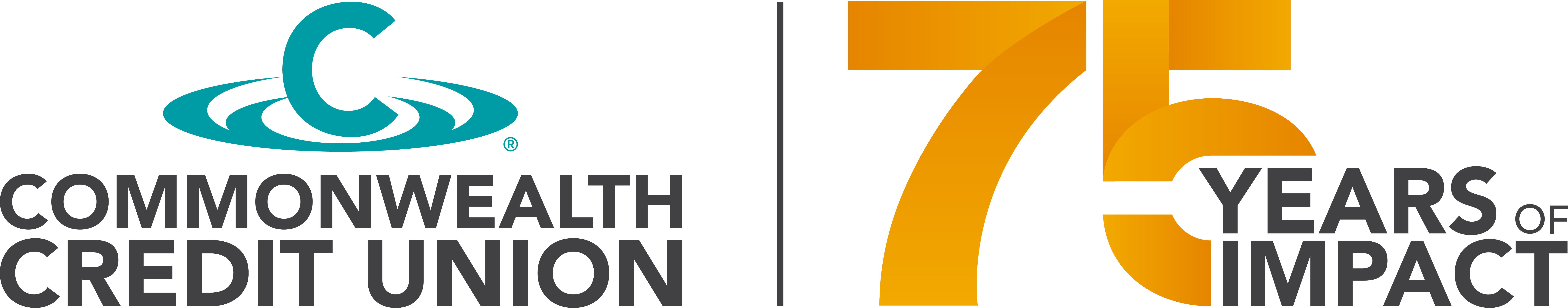 75 Years of Impact logo and CCU logo together