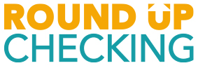 Round UP checking logo with added white space for use on the Checking Account page
