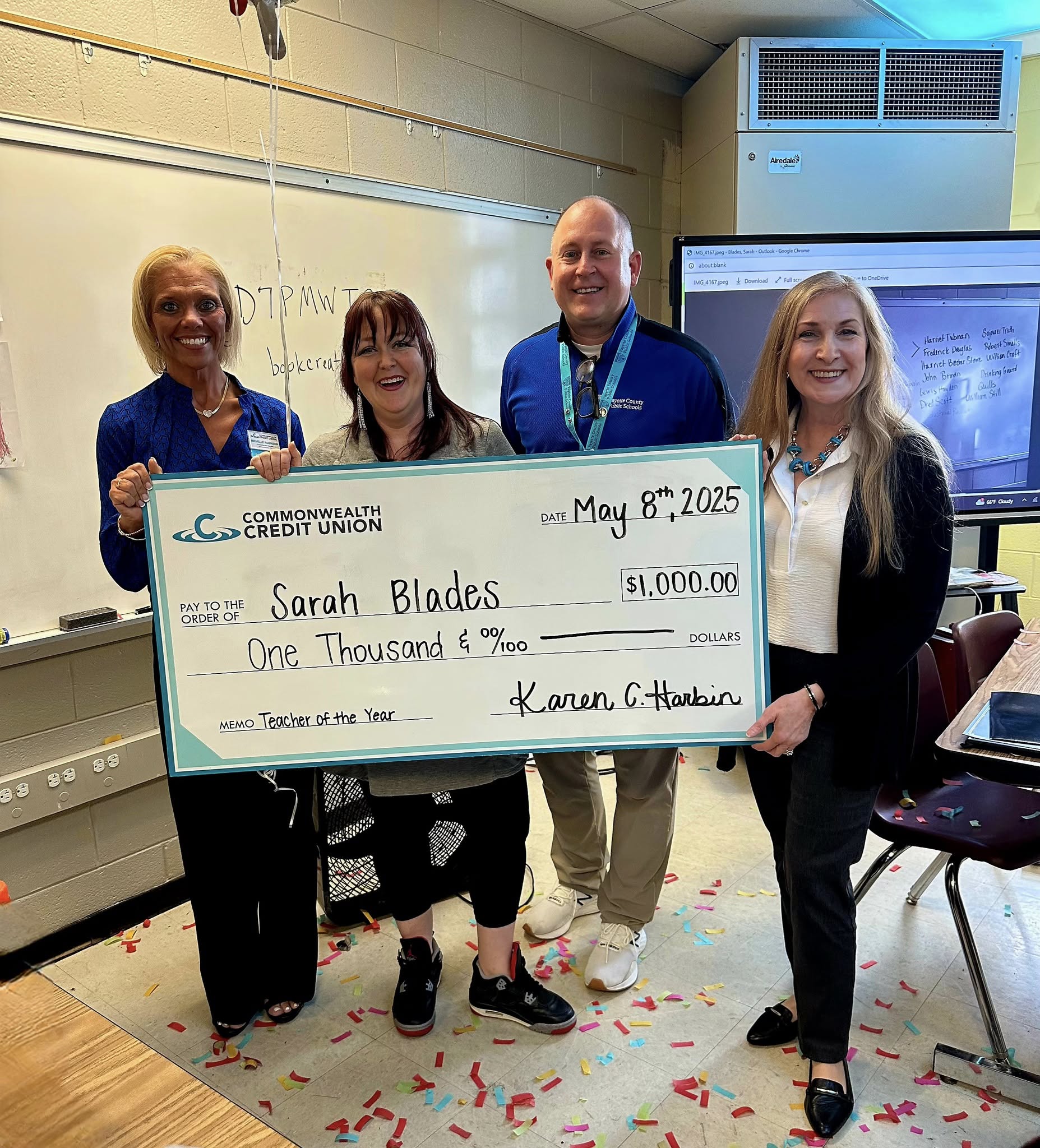 2025 Teacher of the Year winner Sarah Blades